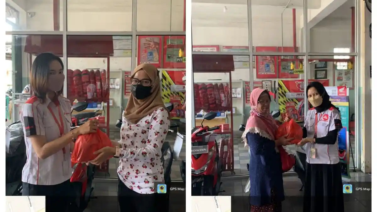 Tahun Baru Semangat Baru, Honda NSS Bagi-bagi Sembako