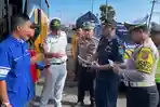Ramp Check di Tol Leces Probolinggo, Kondisi Angkutan Dicek Demi Cegah Kecelakaan