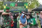 ‎Warga Masohi Antusias di Momen Bazar TNI, Kodim 1502 Masohi juga Salur 200 Bingkisan Lebaran