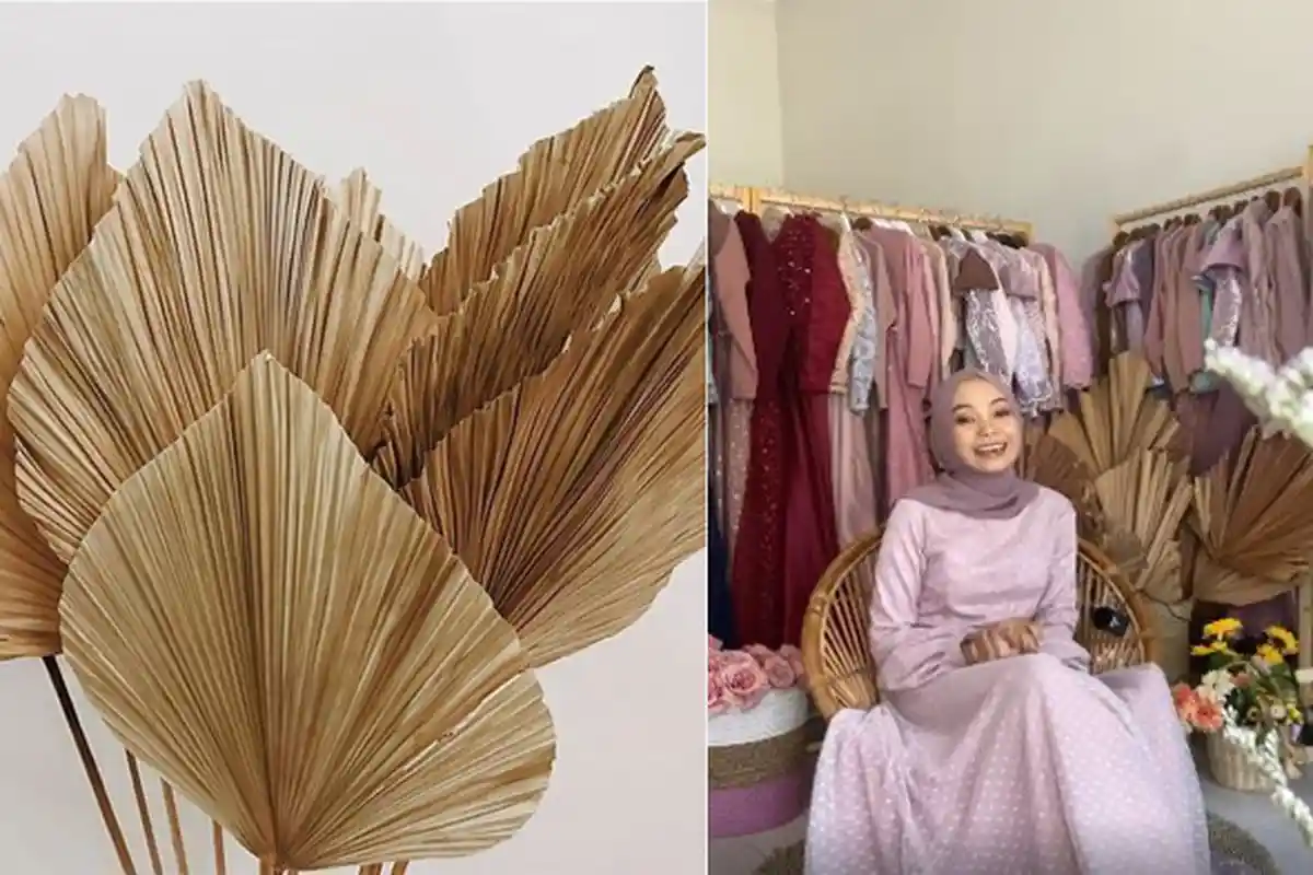 Tak Harus Beli, Properti Daun Palem Untuk Photo Shoot Bisa Dibikin Sendiri, Ini Cara dari Desainer