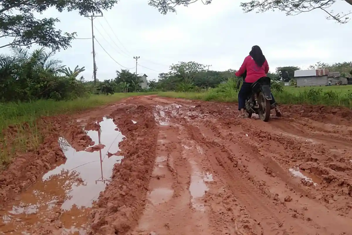 Jalan Rusak Menuju Situs Rangkayo Hitam Segera Diperbaiki, Camat: Pengerasan Atau Jalan Tipe B