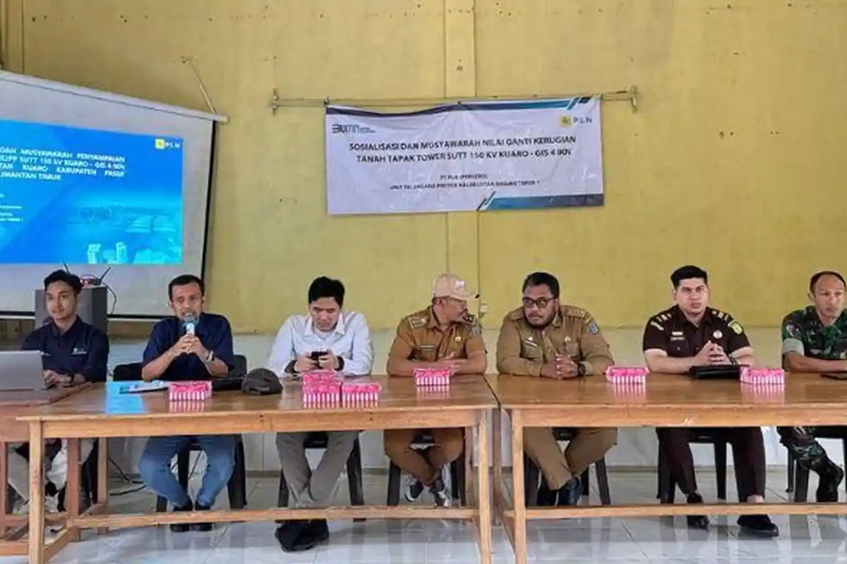PLN Sosialisasi dengan Warga Paser Terkait Ganti Rugi Lahan Pembangunan GI Kuaro dan IKN