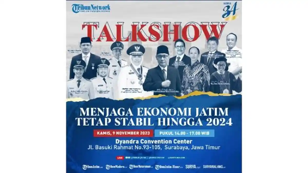 Rayakan HUT ke-34, Harian Surya Gelar Talkshow Ekonomi, Hadirkan 10 Narasumber Penting Jatim