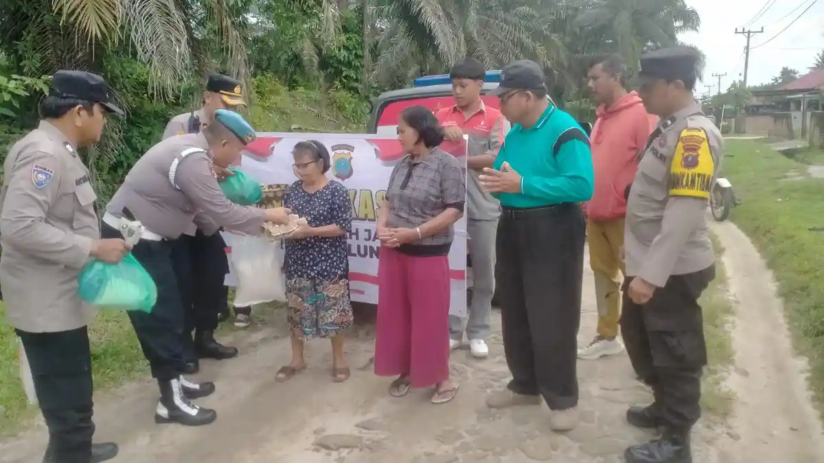 Kapolsek Tanah Jawa Pimpin Minggu Kasih di Huta Bah Biding Simalungun, Wujudkan Polri Peduli Rakyat