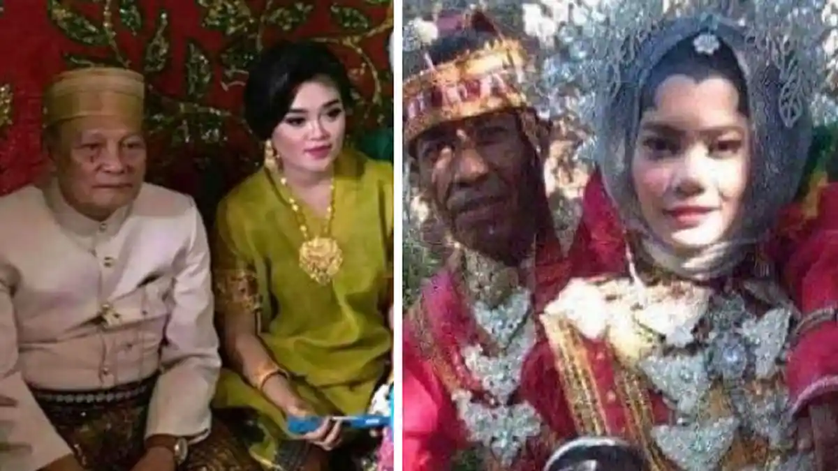 Nikahi Gadis-gadis Muda, Ini Kisah 5 Kakek yang Menikah dengan Wanita Cantik, Ada Usia 103 Tahun