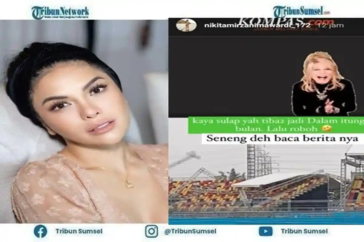 Atap Tribun Formula E Ambruk, Nikita Mirzani Malah Senang: Kaya Sulap, Seneng Deh Baca Beritanya