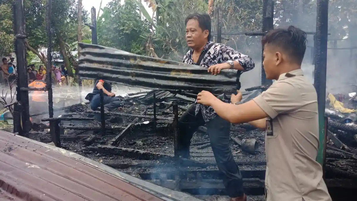 Kebakaran di PPU, Pemilik Rumah Mengidap Stroke Selamat Setelah Digendong Warga