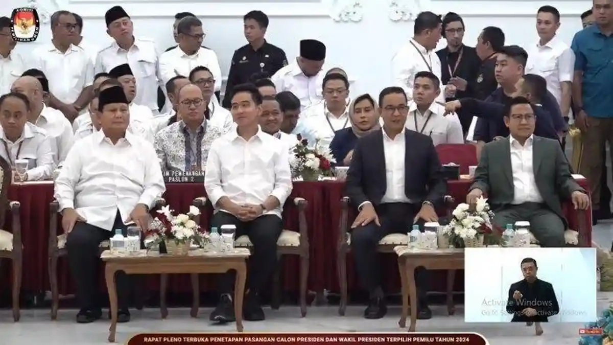 Prabowo-Gibran Presiden dan Wakil Presiden Secara De Facto, PPP Minta Tak Ada Lagi 01 dan 03