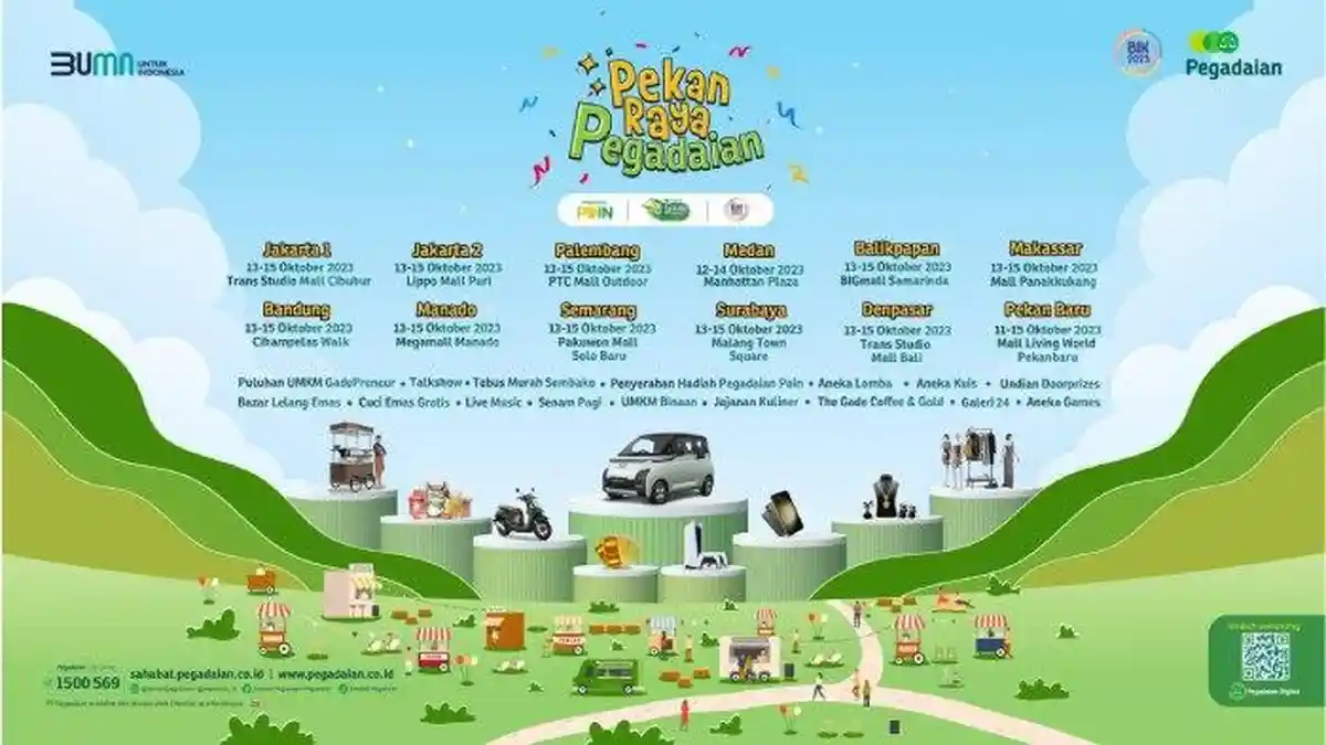 Ada Kuliner, Aneka Lomba, hingga Lelang Emas! Jangan Lewatkan Pekan Raya Pegadaian 2023 di Malang