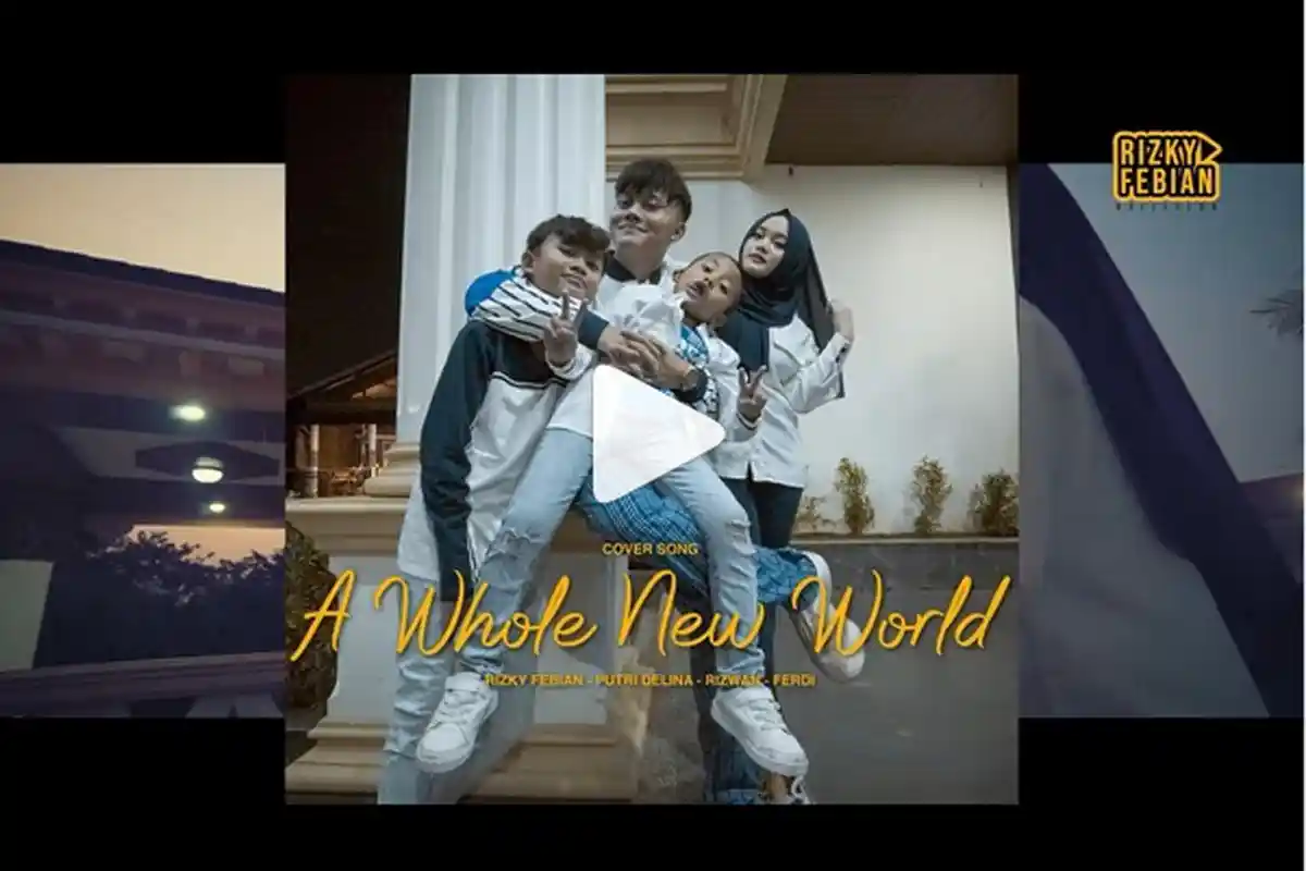 4 Anak Sule Cover Lagu A Whole New World Masuk Trending YouTube, Simak Lirik dan Chord Gitarnya