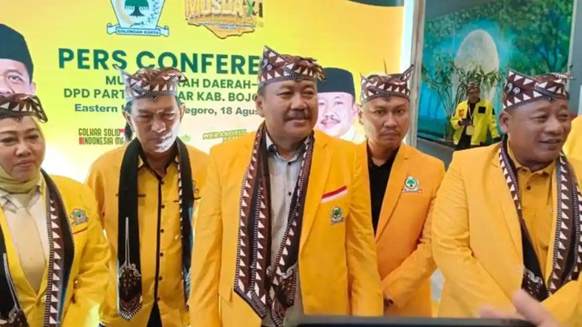 Musda XI Golkar Bojonegoro Berlangsung Aklamasi, Ahmad Supriyanto Melenggang Mulus