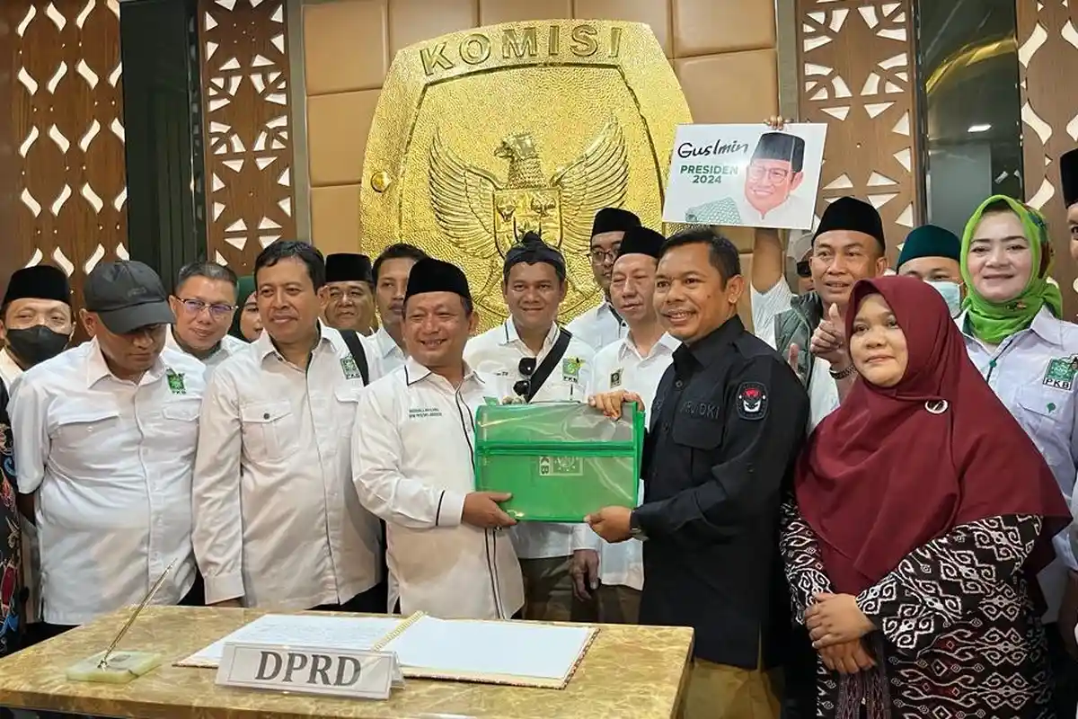 Teriakan "Gus Imin Presiden 2024" Menggema saat PKB Daftarkan Bacaleg DPRD DKI di KPU