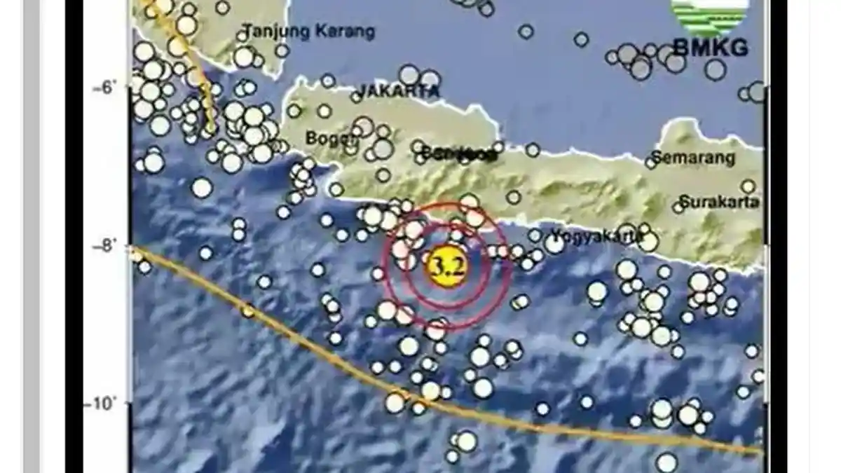 Gempa Bumi Magnitudo 3.2 Terjadi di Pulau Jawa Rabu 27 September 2023