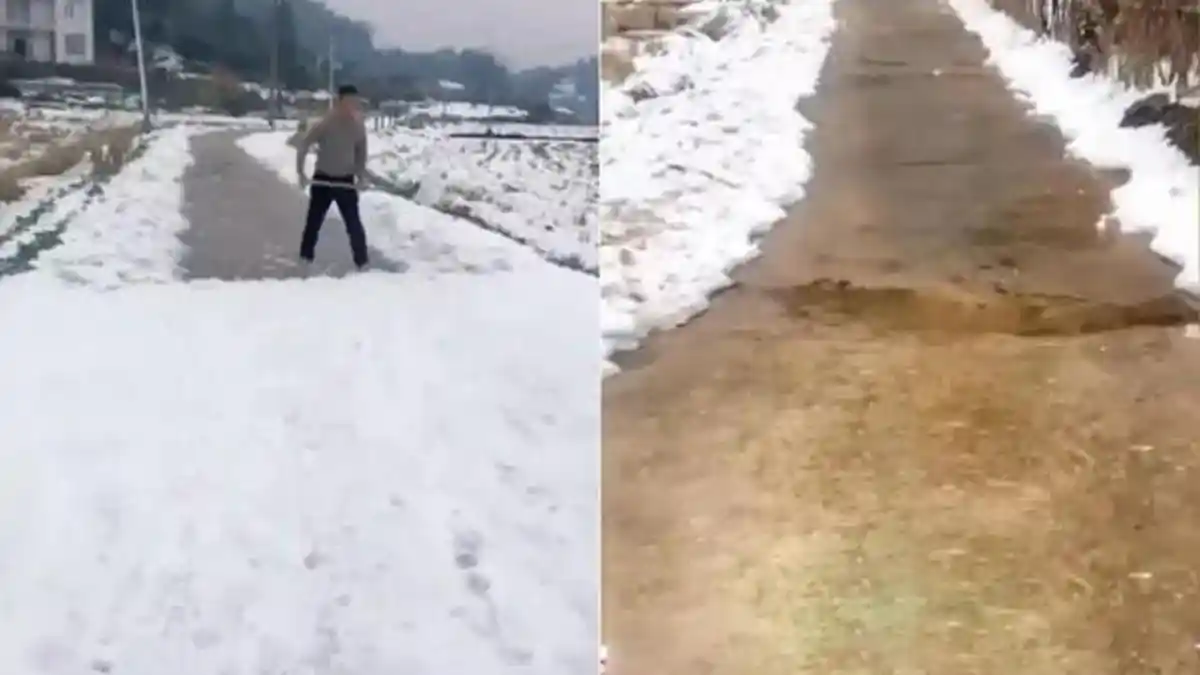 Kisah Haru Ayah Menyambut Anak dan Menantu yang Pulang, Rela Lakukan Hal Ini di Cuaca Dingin