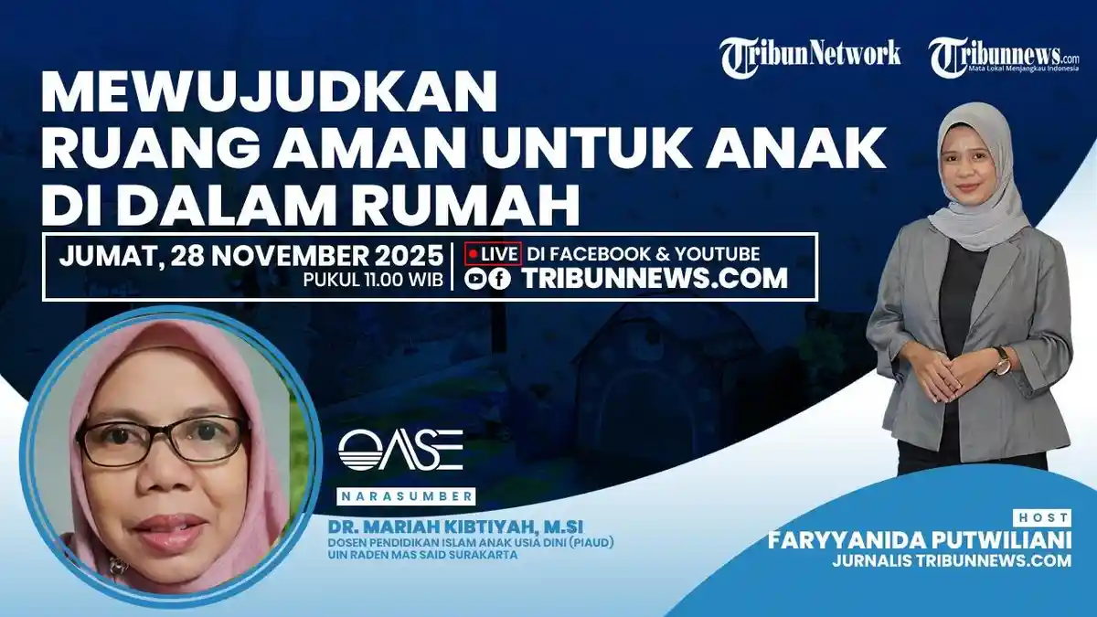 Talkshow OASE Jumat, 28 November 2025: Mewujudkan Ruang Aman untuk Anak di Dalam Rumah