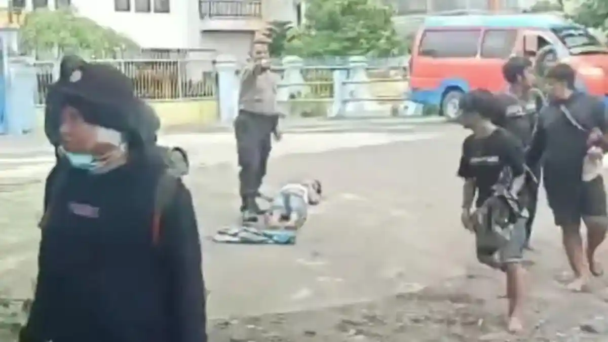 Viral Gerombolan Diduga Bonek Bikin Ulah di Jalan Kaligawe Semarang, Berawal Dari Saling Tatap