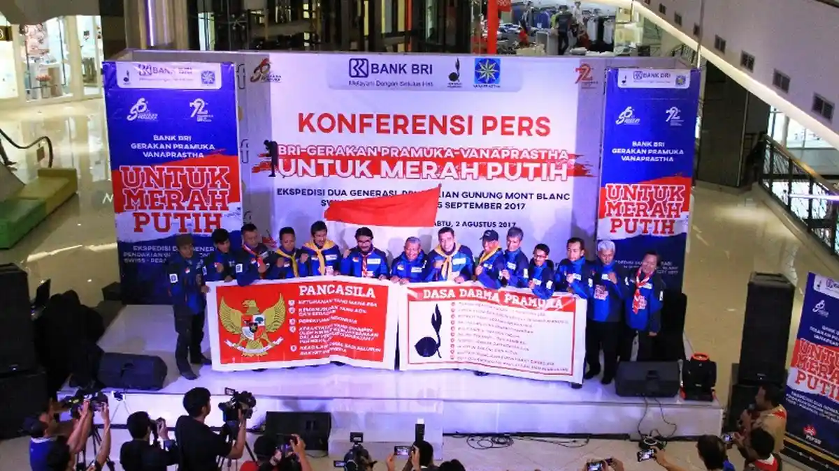 Di Puncak Mont Blanc, Pramuka dan Vanaprastha Akan Kibarkan Merah Putih