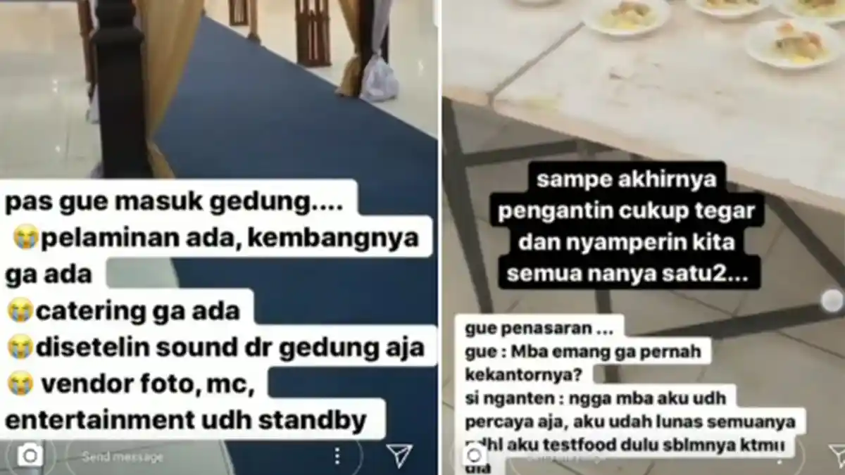 Jadi Korban, Calon Pengantin dan Rekanan Katering Cari Wedding Organizer yang Tipu Pasangan Ini