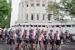 Wawali Surabaya, Armuji Nikmati Sensasi Bersepeda 40 KM Lintasi Monkumen Jaya  TNI AL
