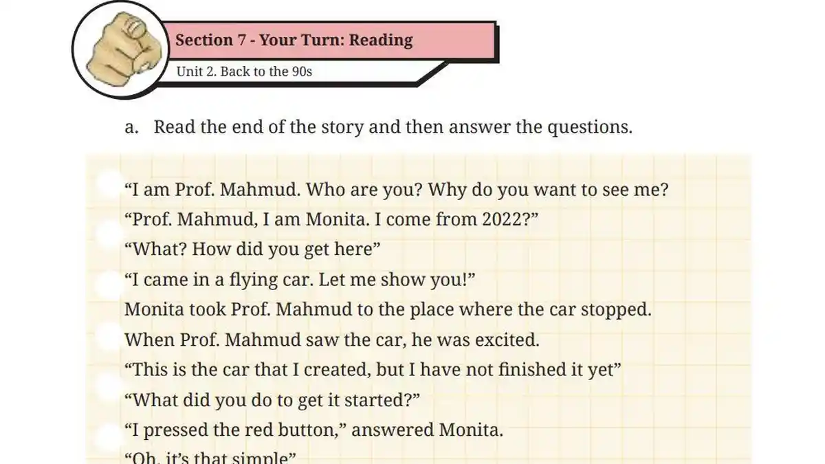 Kunci Jawaban Bahasa Inggris Kelas 9 Halaman 181 Kurikulum Merdeka Section 7 - Your Turn: Reading