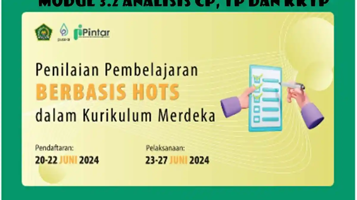 Kunci Jawaban: Modul 3.2 Analisis CP, TP dan KKTP, Pelatihan Pintar Kemenag 2024