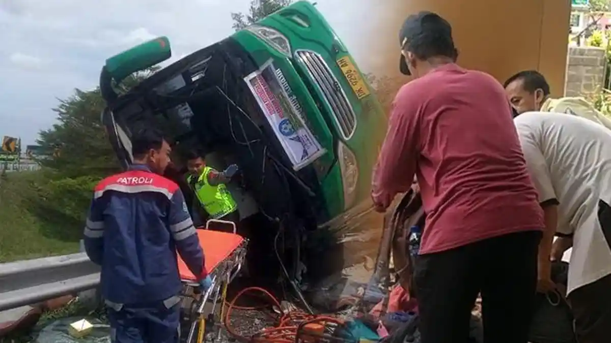 KRONOLOGI Kecelakaan Bus Wisata di Tol Pemalang-Batang, Berikut Nama-nama Korban Tewas