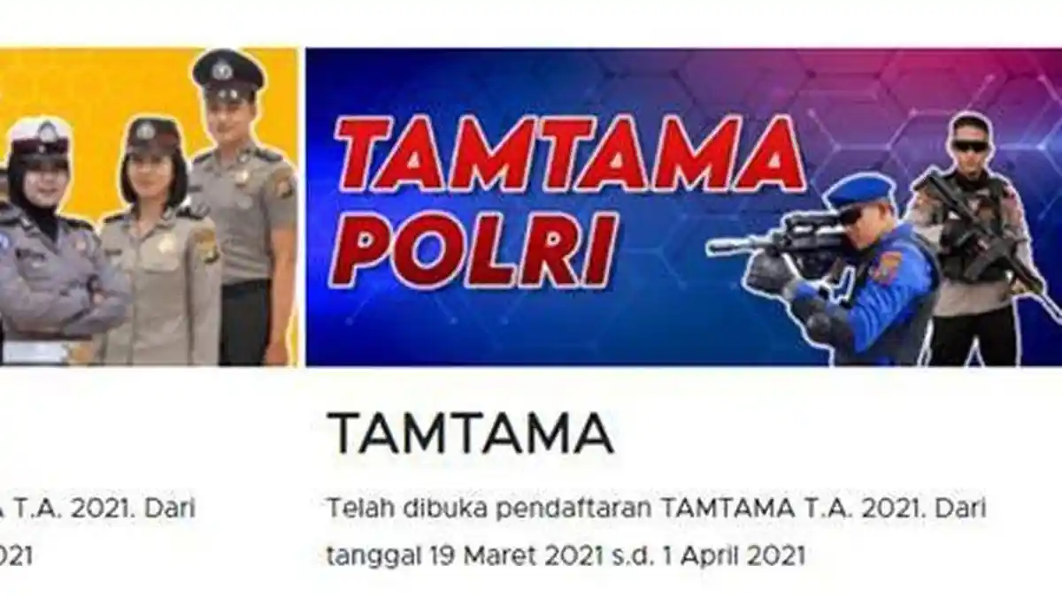 Penerimaan Tamtama Polri 2022 Segera Dibuka, Ini Syarat dan Link Daftar penerimaan.polri.go.id