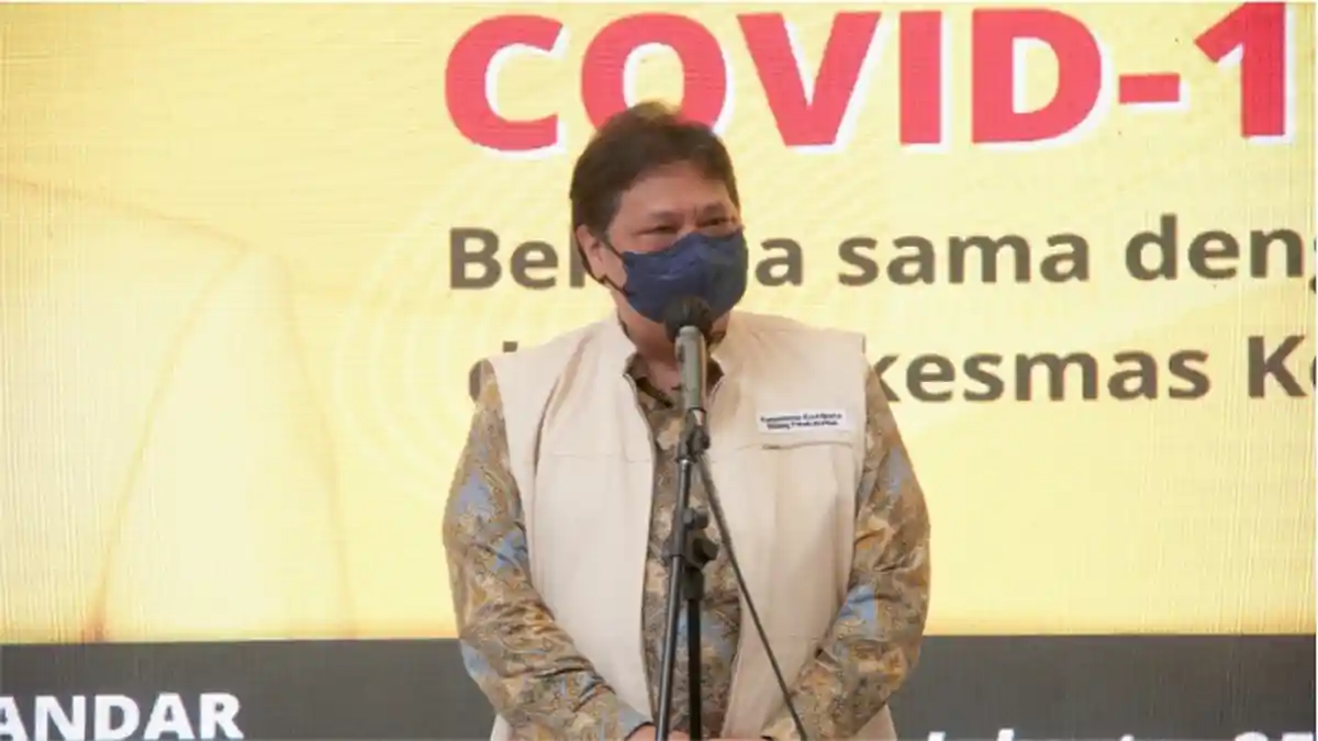 Airlangga Hartarto: Vaksin Dalam Negeri Upaya Hemat Devisa, Harap Vaksin Merah Putih Diedarkan 2022