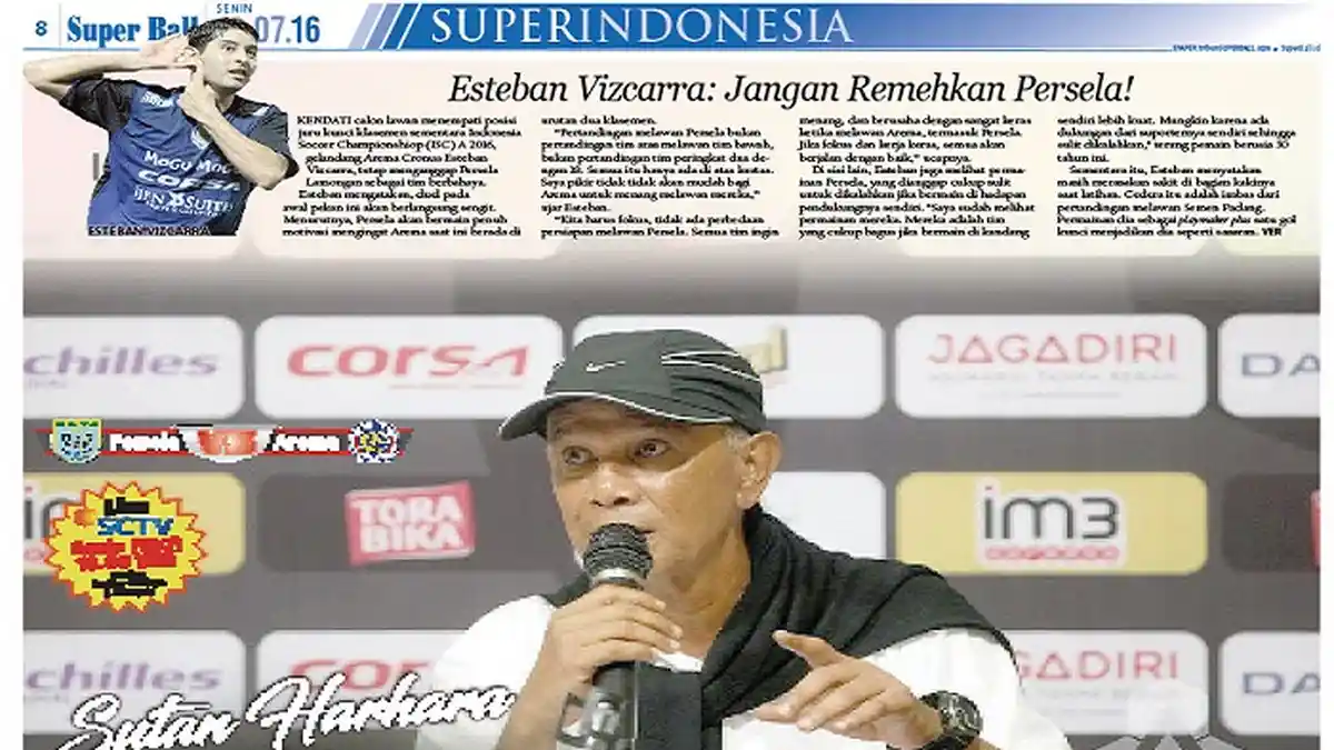 Sutan Harharah Ultimatum Pemain Persela Lamongan