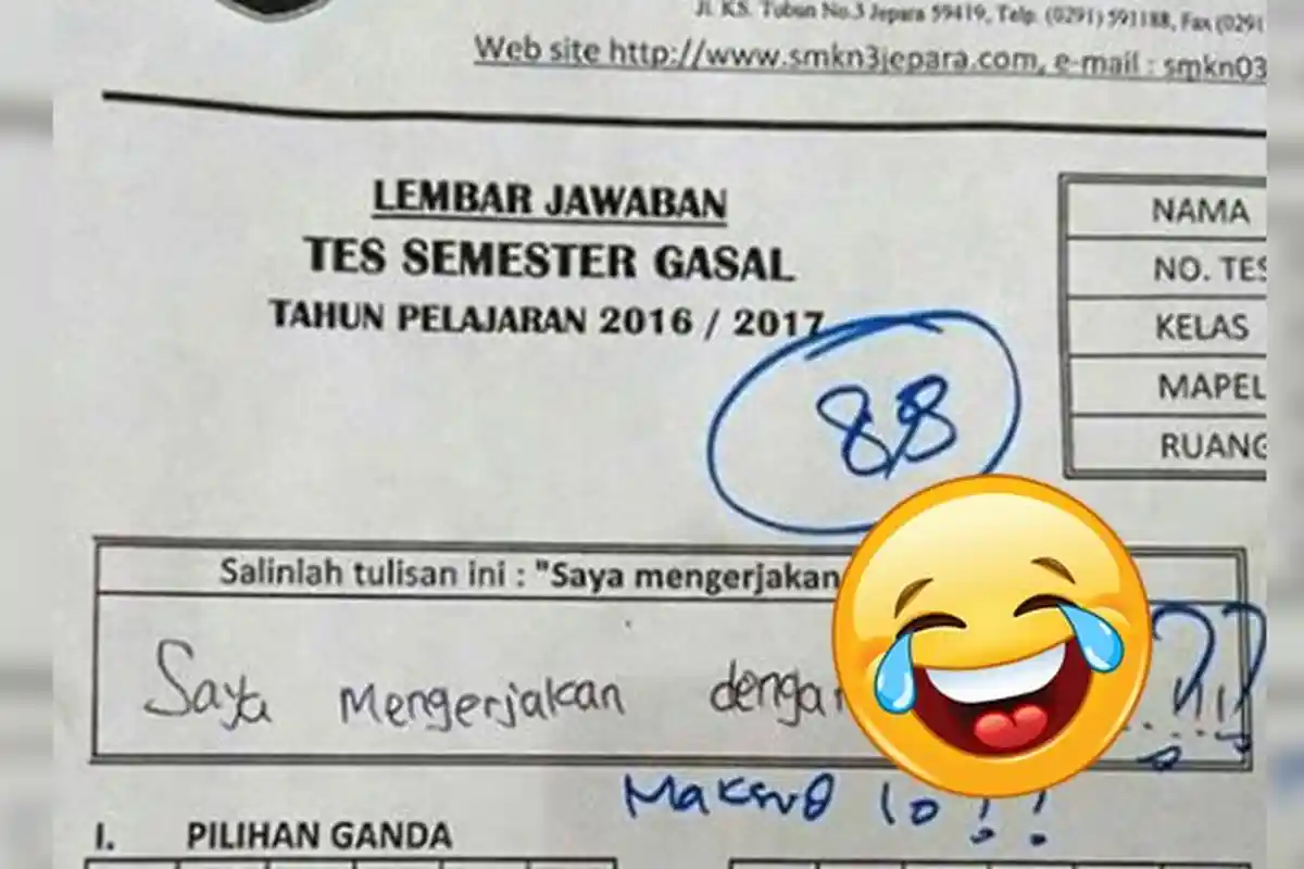 Saat Ujian Murid Tulis Jawaban Tak Terduga, Eh . . .  Gurunya Balas Begini, Asli Ngakak