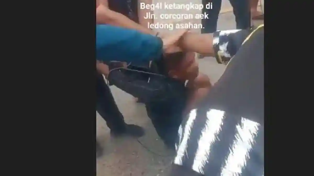 Nekat Jambret Tas Guru, Pemuda 21 Tahun di Asahan Dihajar Massa hingga Babak Belur
