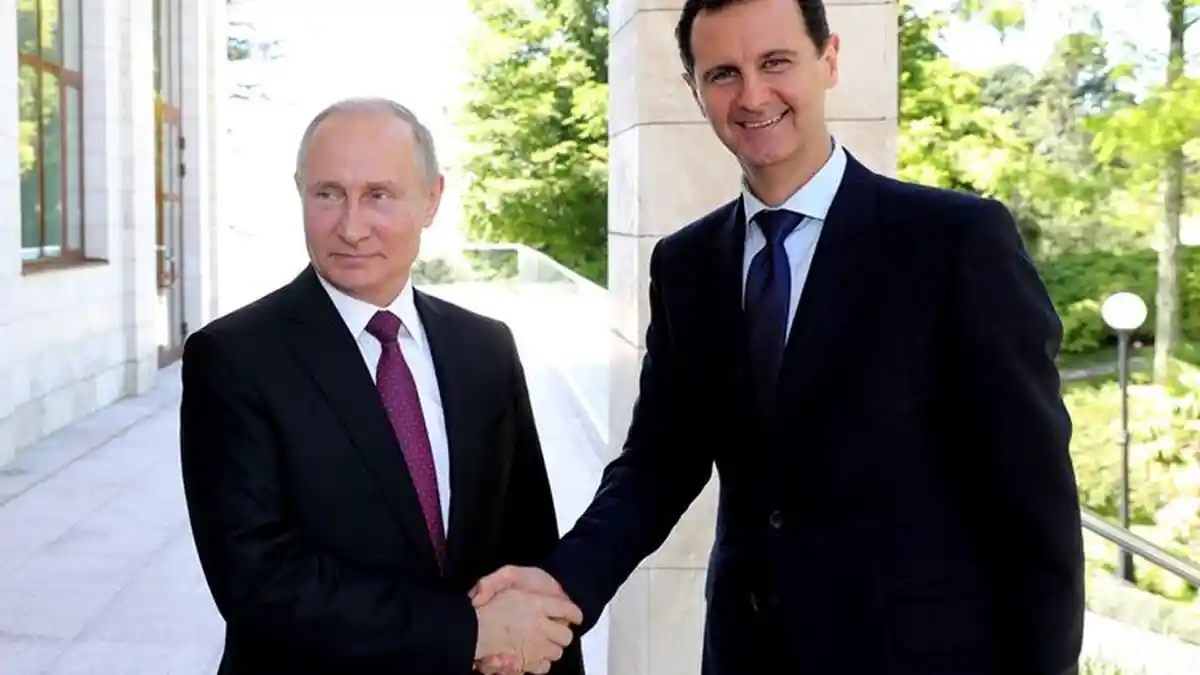 Presiden Rusia Putin Bertemu Presiden Suriah Bashar al- Assad Tertawakan Presiden AS Donald Trump