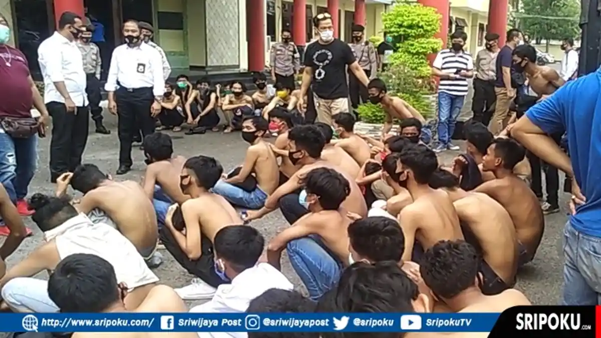 Polisi Amankan 183 Orang Diduga Provokator Aksi Tolak UU Cipta Kerja di Palembang, Mayoritas Pelajar