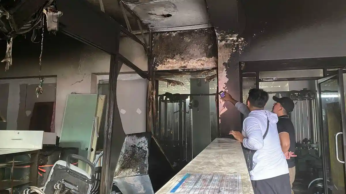 Kebakaran My Gym Bondowoso Diduga Akibat Korsleting Listrik