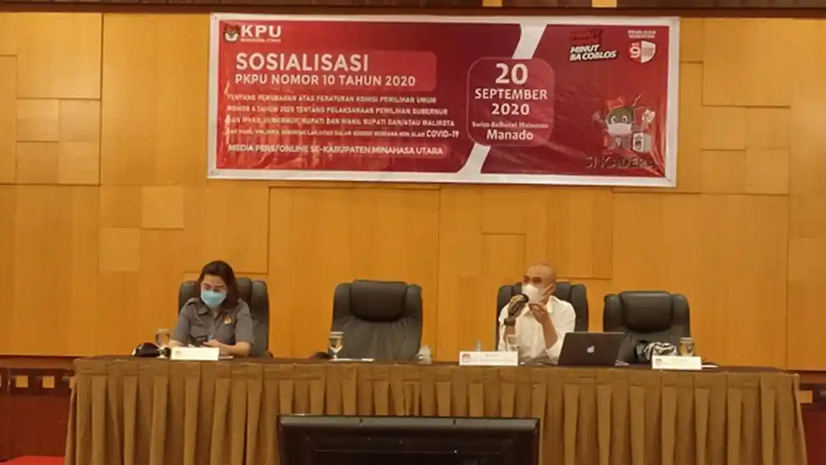 KPU Minut Komitmen Terapkan Protokol Kesehatan Dalam Tahapan Pilkada