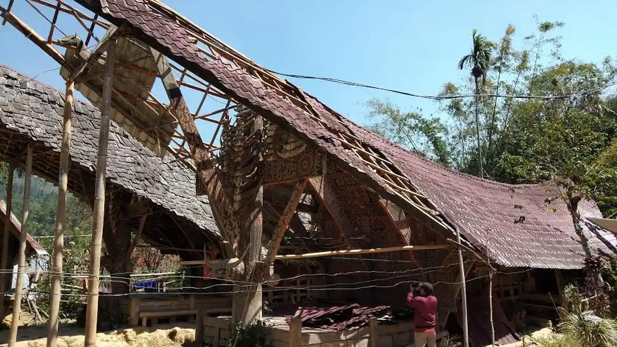 Rumah Adat di Sesenapadang Mamasa Juga Diterjang Angin Kencang, Begini Kondisinya