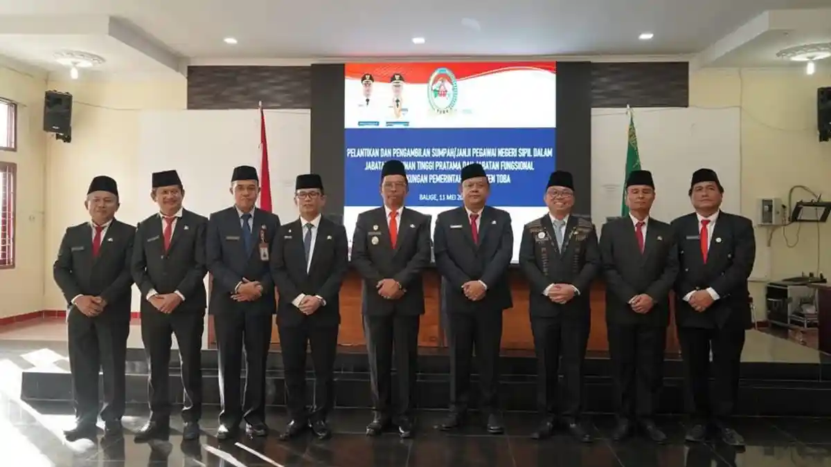Wakil Bupati Toba Lantik Pejabat Pimpinan Tinggi Pratama dan Fungsional, Ini Daftar Namanya