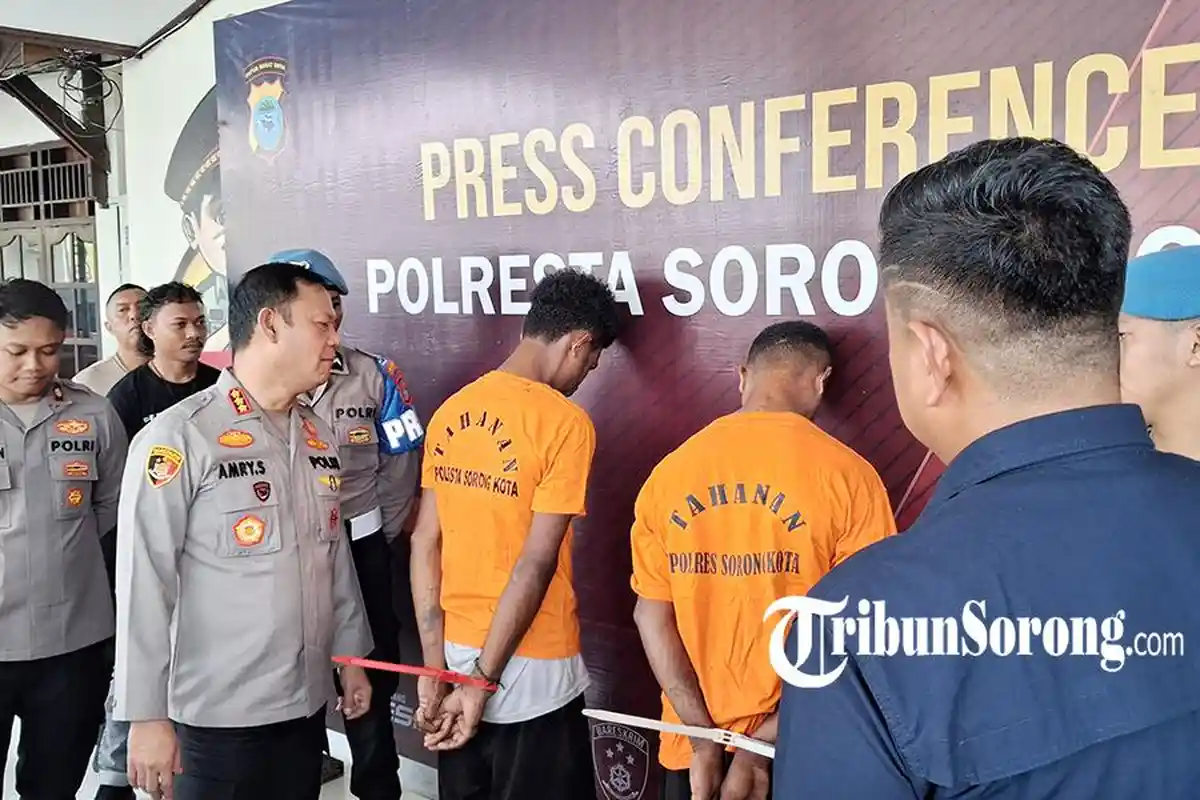 Polisi Rilis Kasus Pembunuhan di Melati Raya Sorong, 2 Pelaku Dijerat Pasal Berlapis