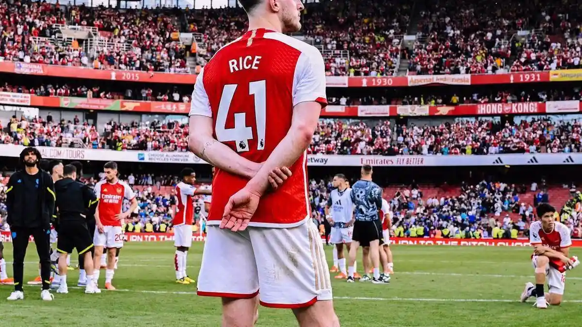 Update Cedera Declan Rice setelah Diganti di Laga Arsenal vs Everton