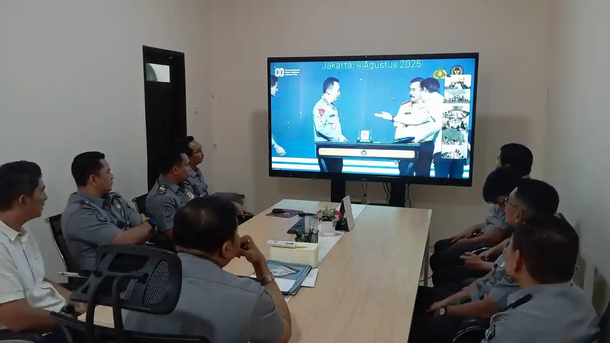 Kepala Kantor Imigrasi Bengkulu Ikuti MoU Strategis Kemenimipas–Polri secara Daring