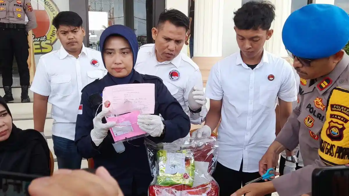 Miliaran Rupiah Barang Bukti Narkotika Dimusnahkan Polres Tanjab Barat