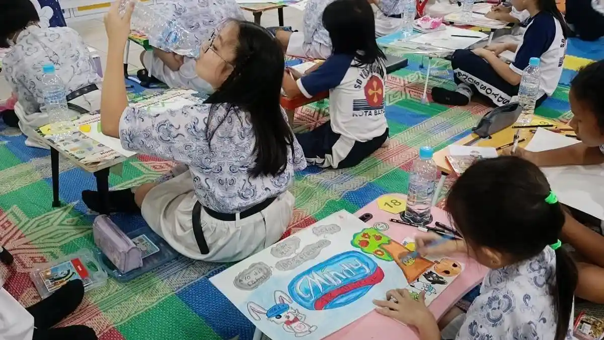 Mindy Memulai Program Goes to School di SD Yos Sudarso Batam