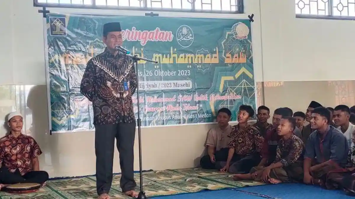 LPKA Medan Menggelar Maulid Nabi Muhammad, Anak Binaan Ikut Meriahkan Acara