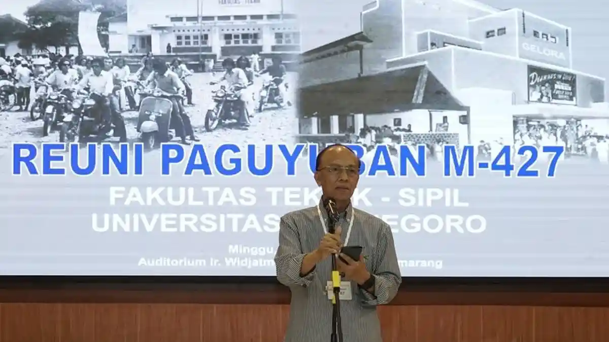 Reuni Paguyuban M-427 Alumni Teknik Sipil Undip Digelar di Universitas Semarang