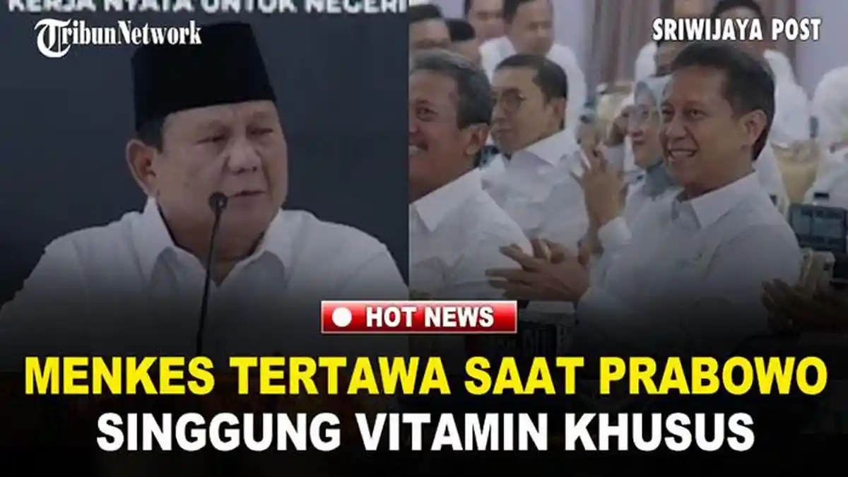 Momen Menkes Tertawa saat Prabowo Singgung Vitamin Khusus untuk Para ...