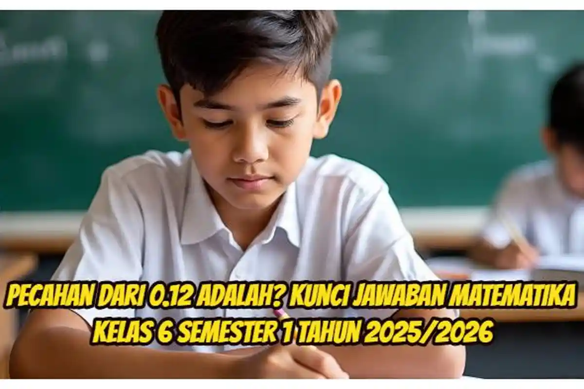 Pecahan Dari 0.12 Adalah? Kunci Jawaban Matematika Kelas 6 Semester 1 Tahun 2025/2026