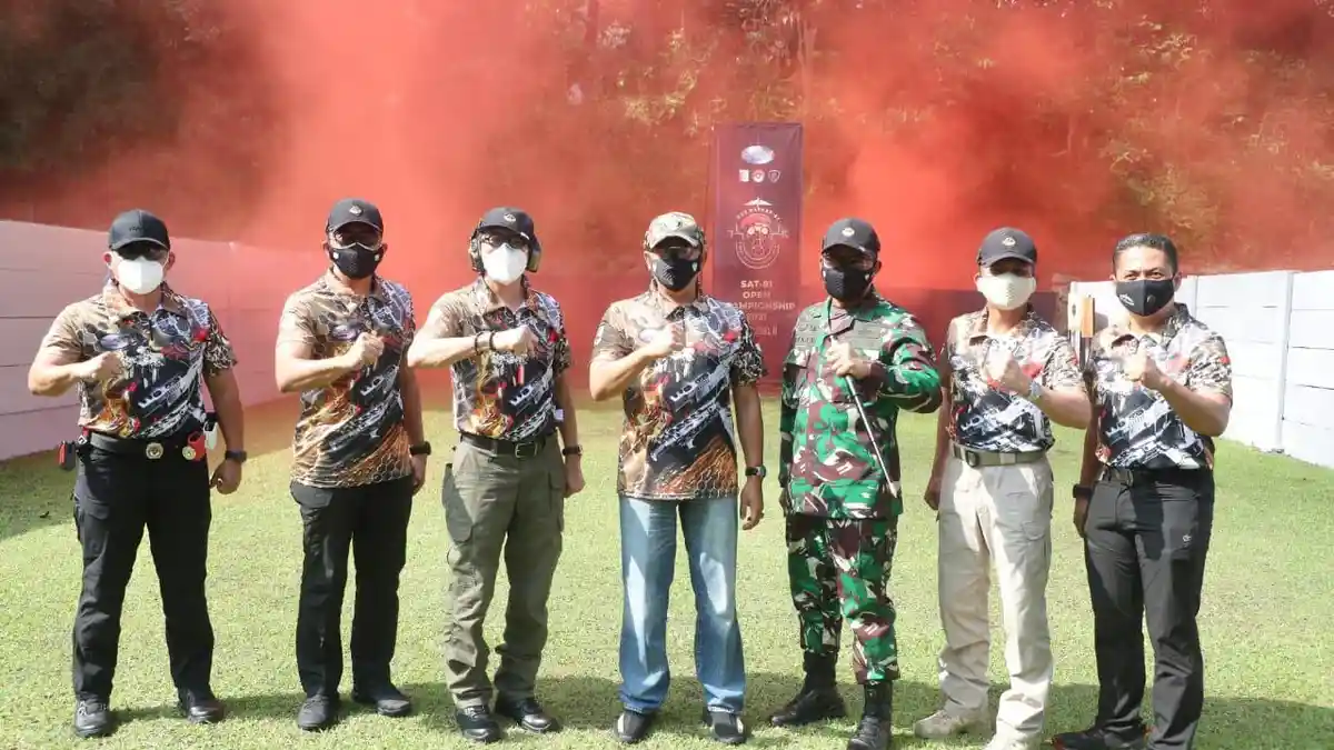 Bamsoet Hadiri Kejuaraan Menembak HUT ke-40 Satuan-81 Kopassus Open Championship 2021 IPSC Level 2