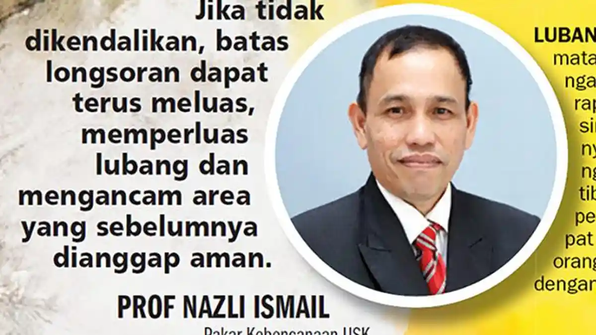 Bukan Sinkhole, tapi Longsor Progresif