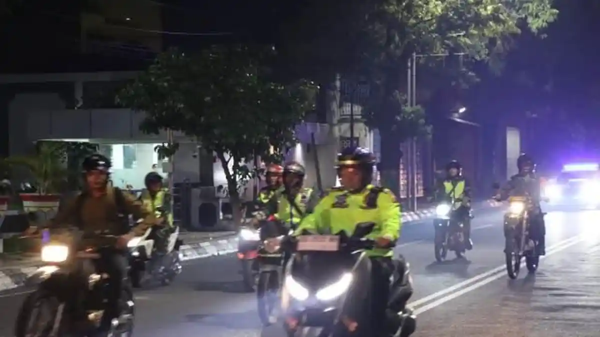 338 Aparat Gabungan Lakukan Pengamanan Malam Takbiran di Kudus
