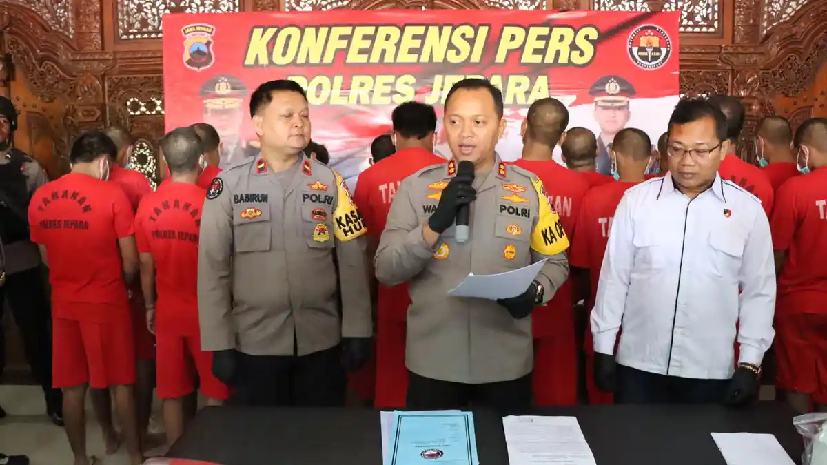 Polres Jepara Ringkus Belasan Pengedar Narkoba, Termuda 19 Tahun